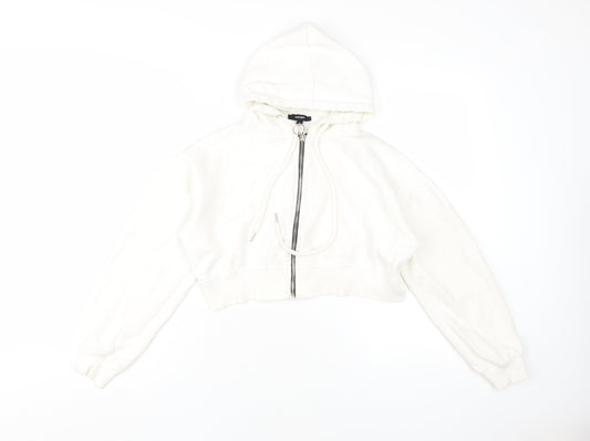 Rising Women's White Full Zip Hoodie - Size L