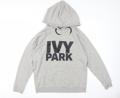 Additional front view of Ivy Park Women's Grey Pullover Hoodie - S