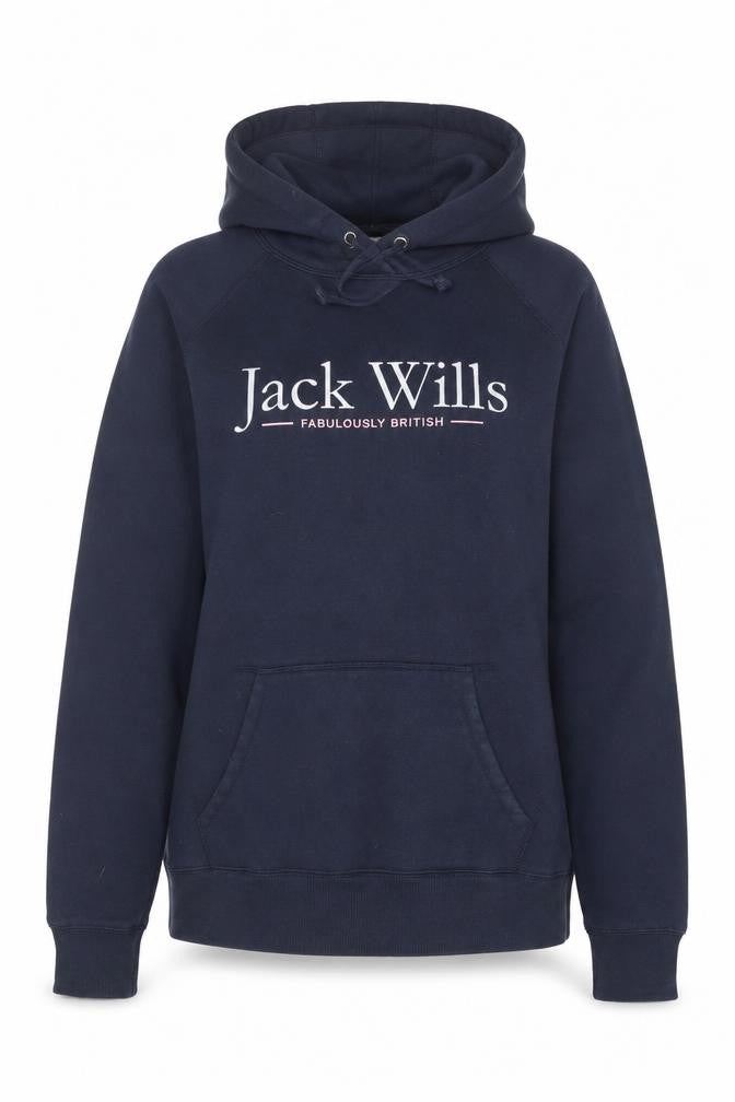 Jack Wills Women's Blue Pullover Hoodie Size 8