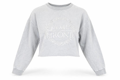 Game of Thrones Women's Grey Pullover Jumper, Size S
