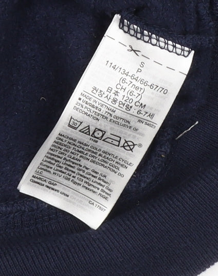 Additional view of Gap girls’ blue pullover hoodie, size S, long sleeve casual wear
