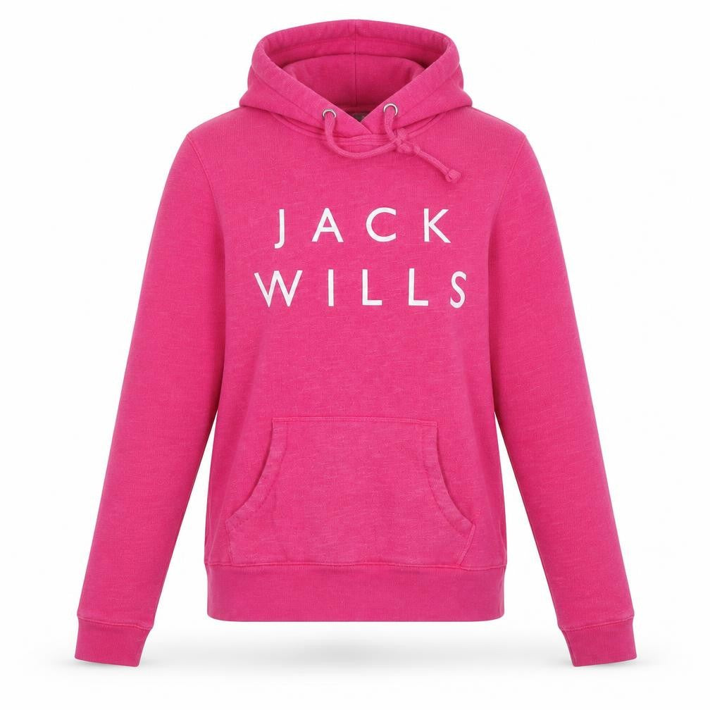 Jack Wills Women's Pink Pullover Hoodie, Size 10