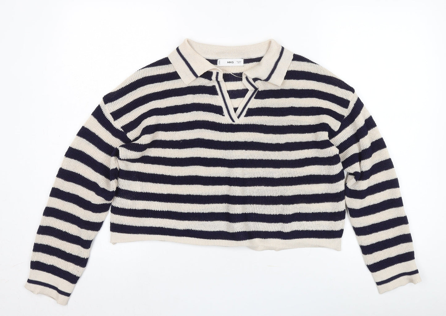 Mango Women's Striped Pullover Jumper L