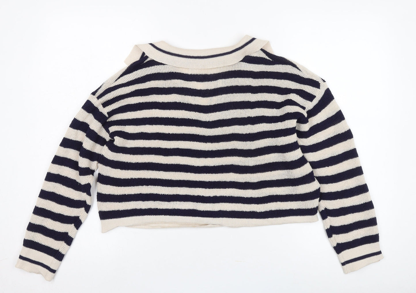 Mango Women's Striped Pullover Jumper L