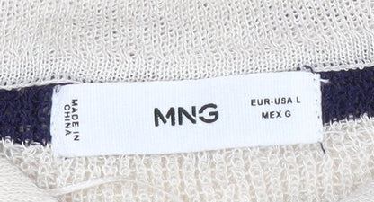 Mango Women's Striped Pullover Jumper L