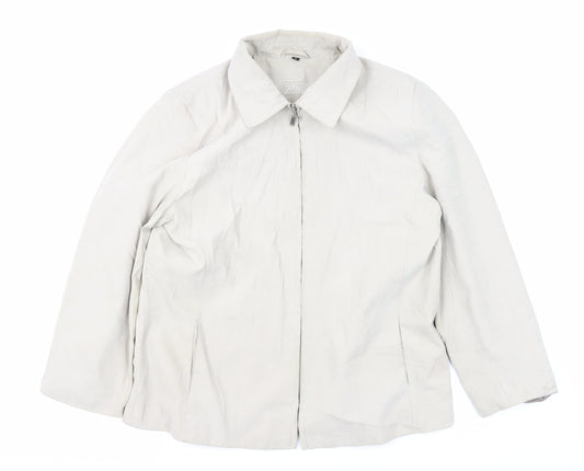 Finesse Women's Ivory Mid-Length Casual Jacket