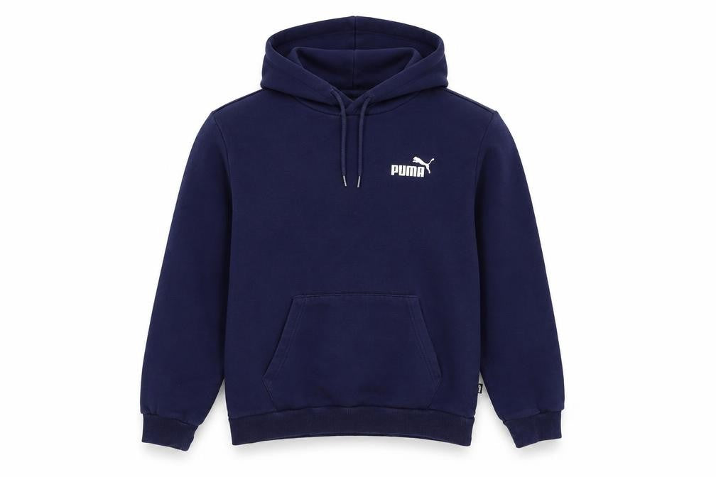 Puma Men's Blue Logo Hoodie S Pullover Casual