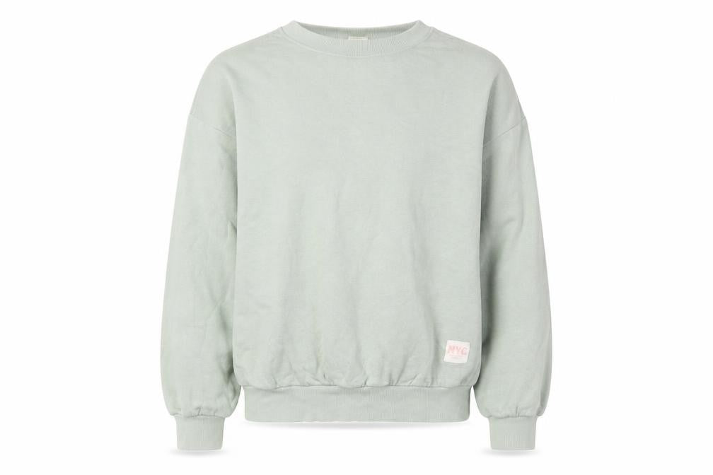 H&M Girls Green Pullover Sweatshirt, 13-14 Years, Crew Neck
