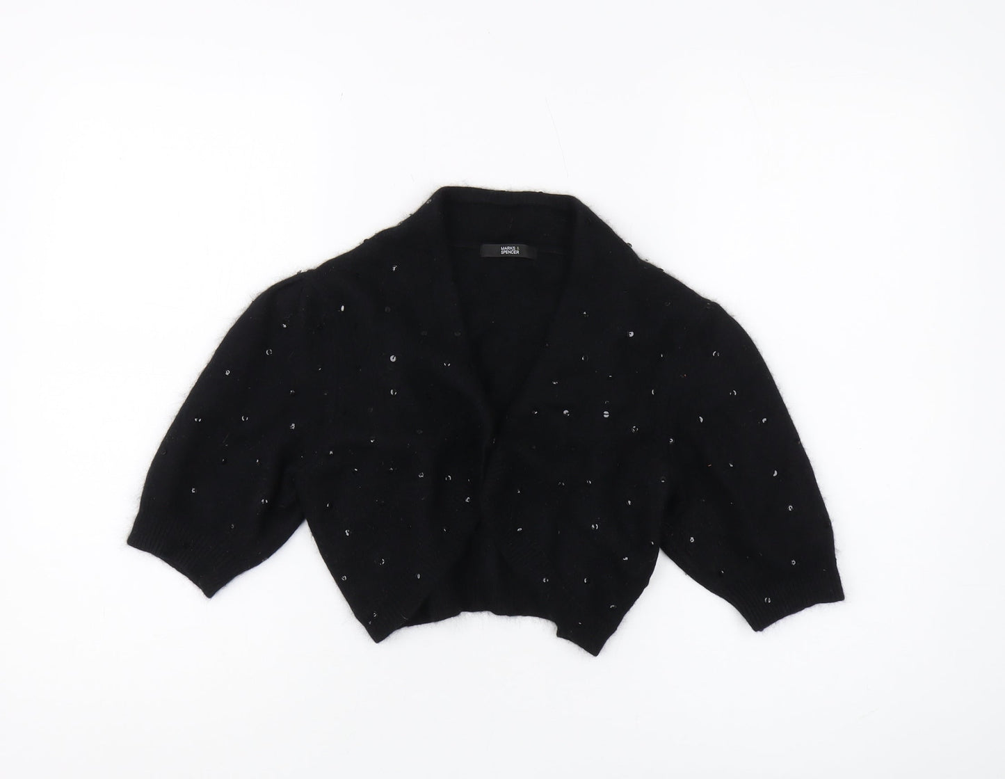 Marks and Spencer Women's Black Cardigan, Size 14