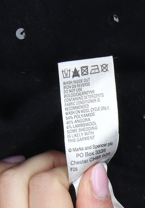 Marks and Spencer Women's Black Cardigan, Size 14