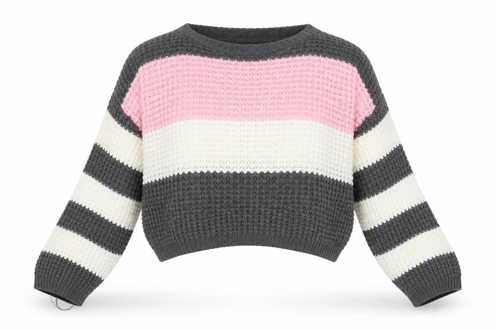 PrettyLittleThing Women's Striped Jumper, Size 10