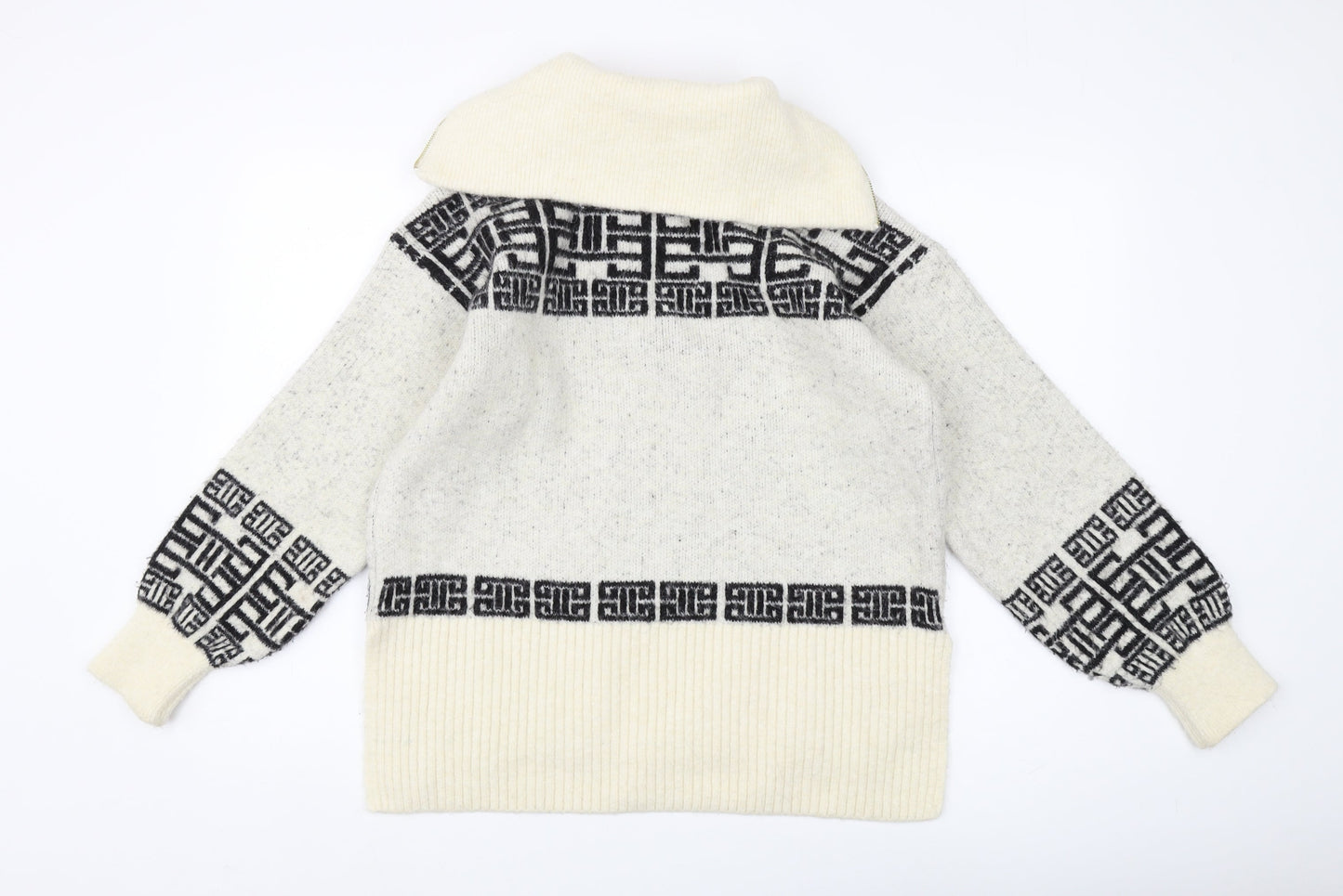 River Island Women's Ivory Knit Jumper XS