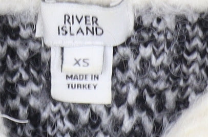 River Island Women's Ivory Knit Jumper XS