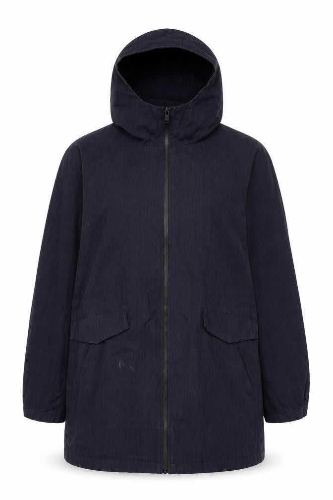 NōMe Unisex Black Parka Jacket 2XL Hooded Casual