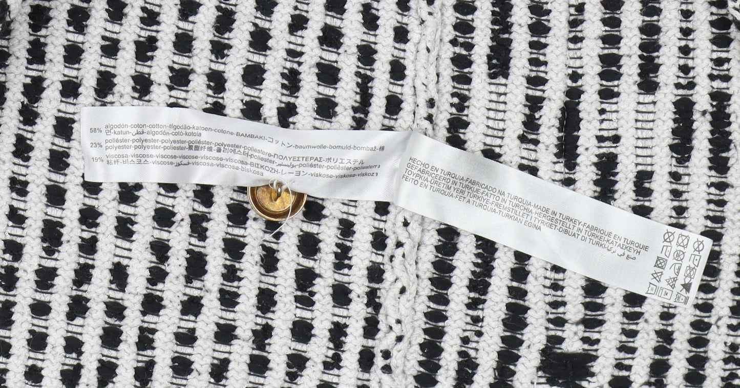 Zara Women's Multicoloured Check Cardigan S