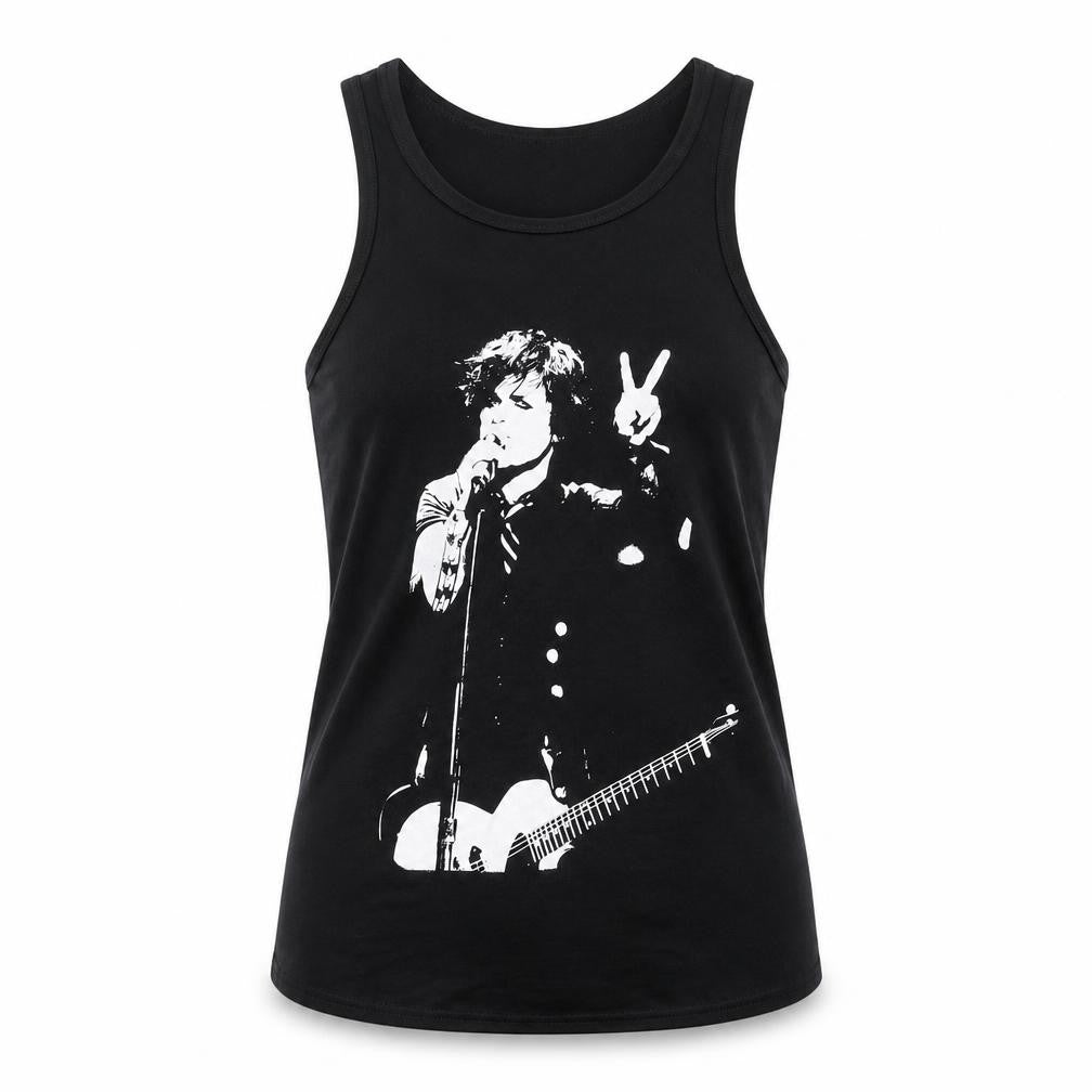 Death Kitty Black Music Tank Top Size 8 Women's