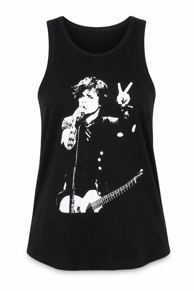 Death Kitty Unisex Black Music Tank Size 14