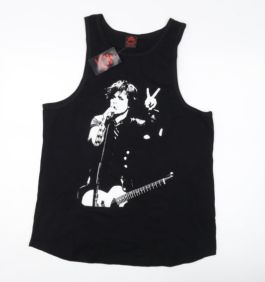 Death Kitty Women's Black Tank Top, Size 18, Music Graphic