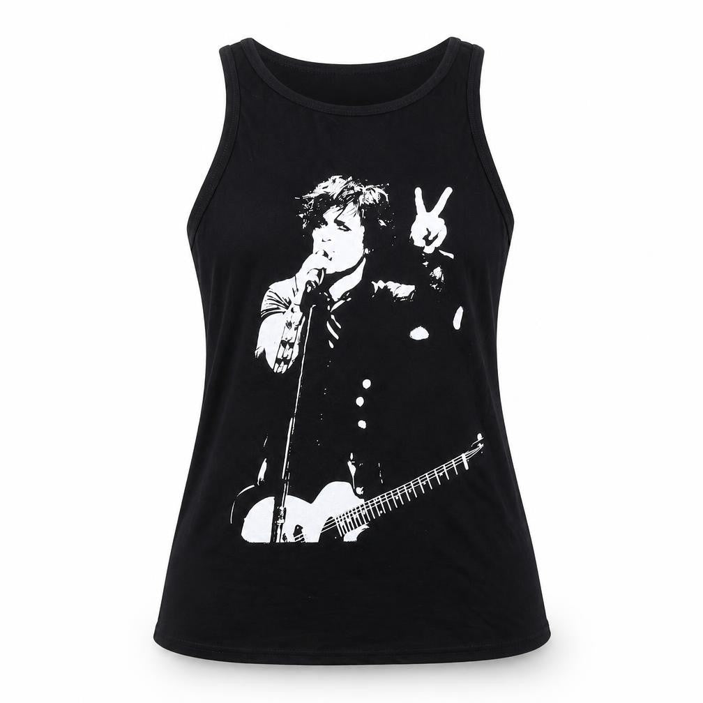 Death Kitty Women's Black Tank Top Size 12, Music Theme