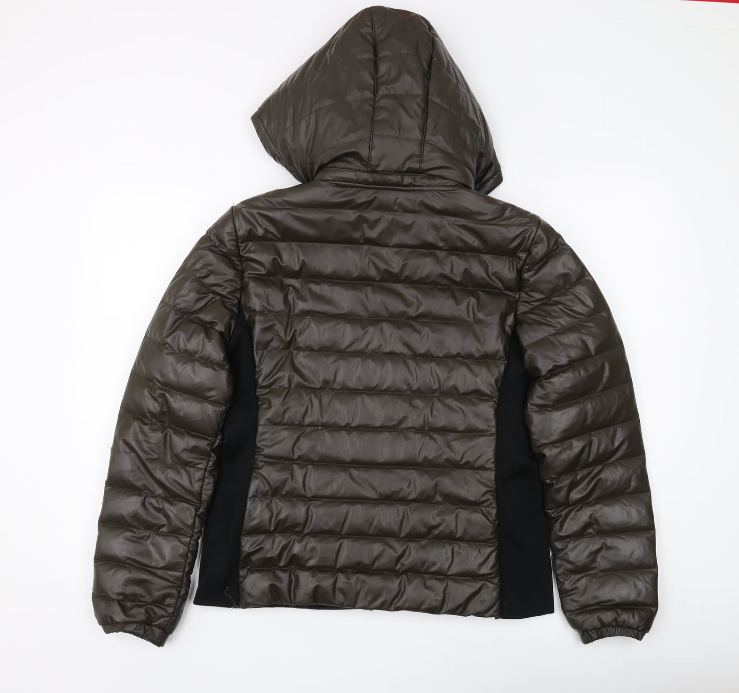 Steve Madden Women's Brown Puffer Jacket M - Hooded