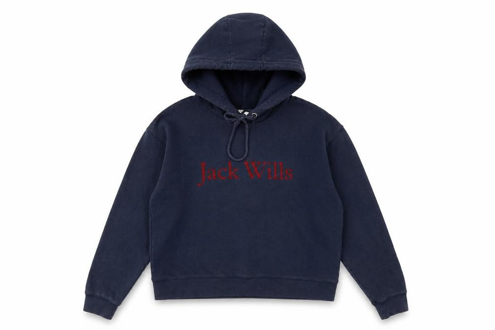 Jack Wills Women's Blue Pullover Hoodie, Size 6