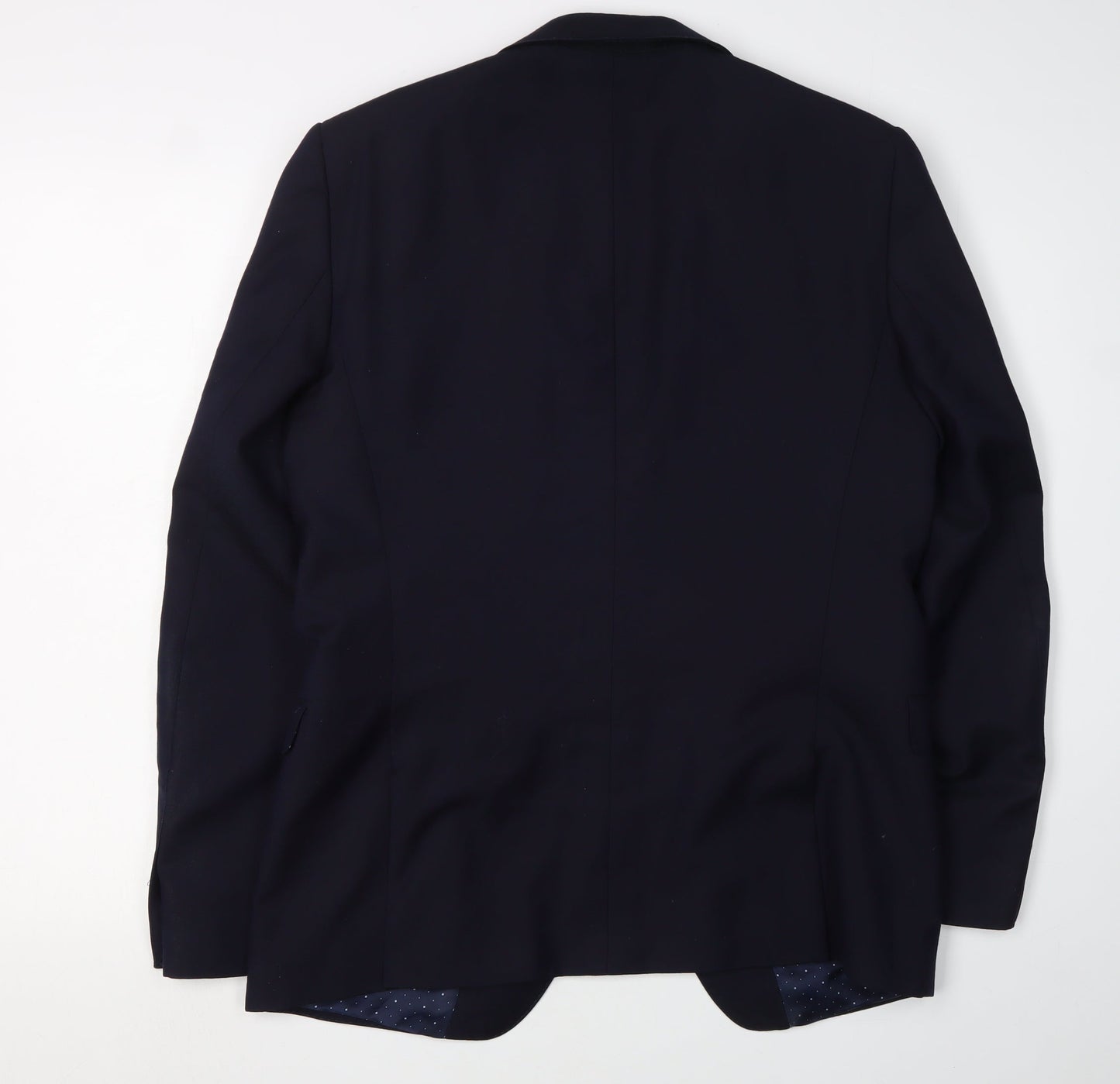 T.M. Lewin Men's Blue Slim Fit Blazer, 41R, Business Style