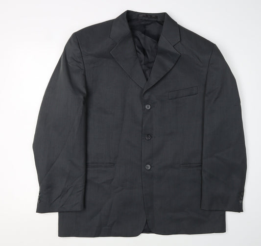 Zantos Men's Grey Blazer Notch Lapel 42S