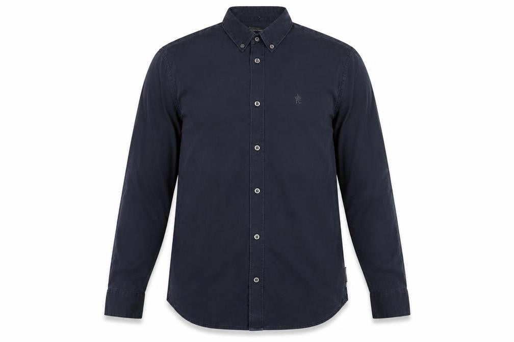 French Connection Men's Blue Shirt S Button-Up Cotton