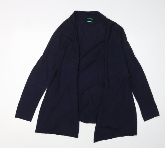 Benetton Women's Blue Cardigan, Size S, Casual