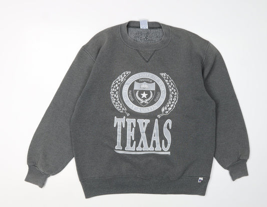 Russell Athletic Unisex Grey Sweatshirt Size L
