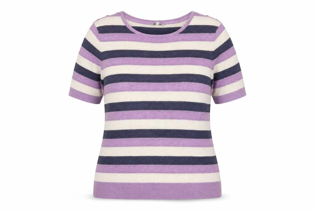 Country Casuals Women's Multicoloured Striped Pullover Jumper XL