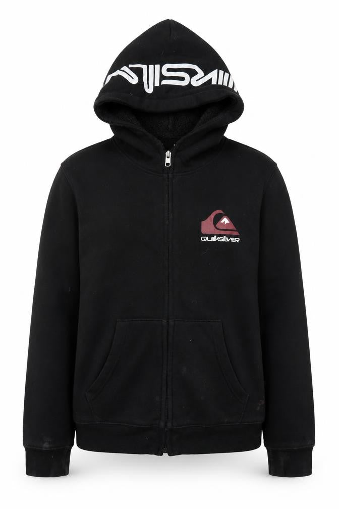 Quiksilver Boys Black Full Zip Hoodie S