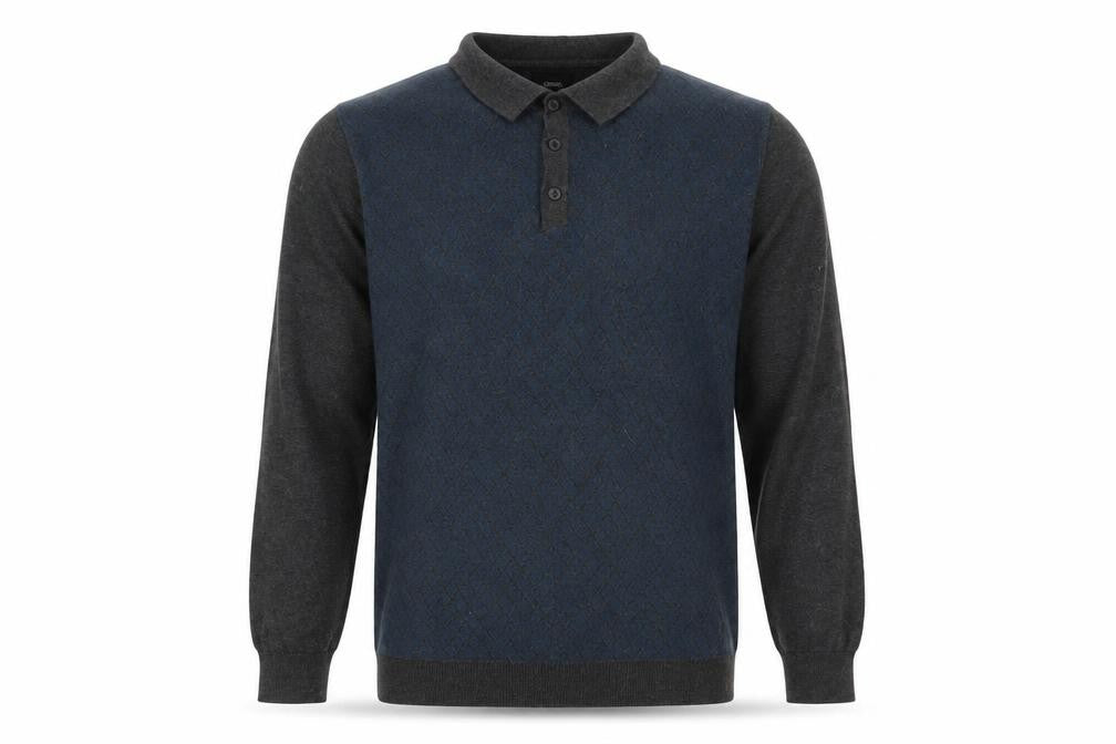 Burton Menswear Men's Grey Henley Jumper Size M