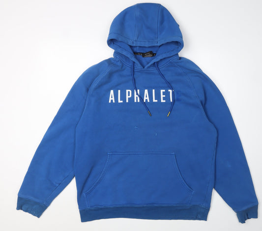 Alphalete Men's Blue Pullover Hoodie L