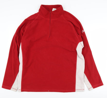 Reebok Men's Red 1/2 Zip Sweatshirt Large