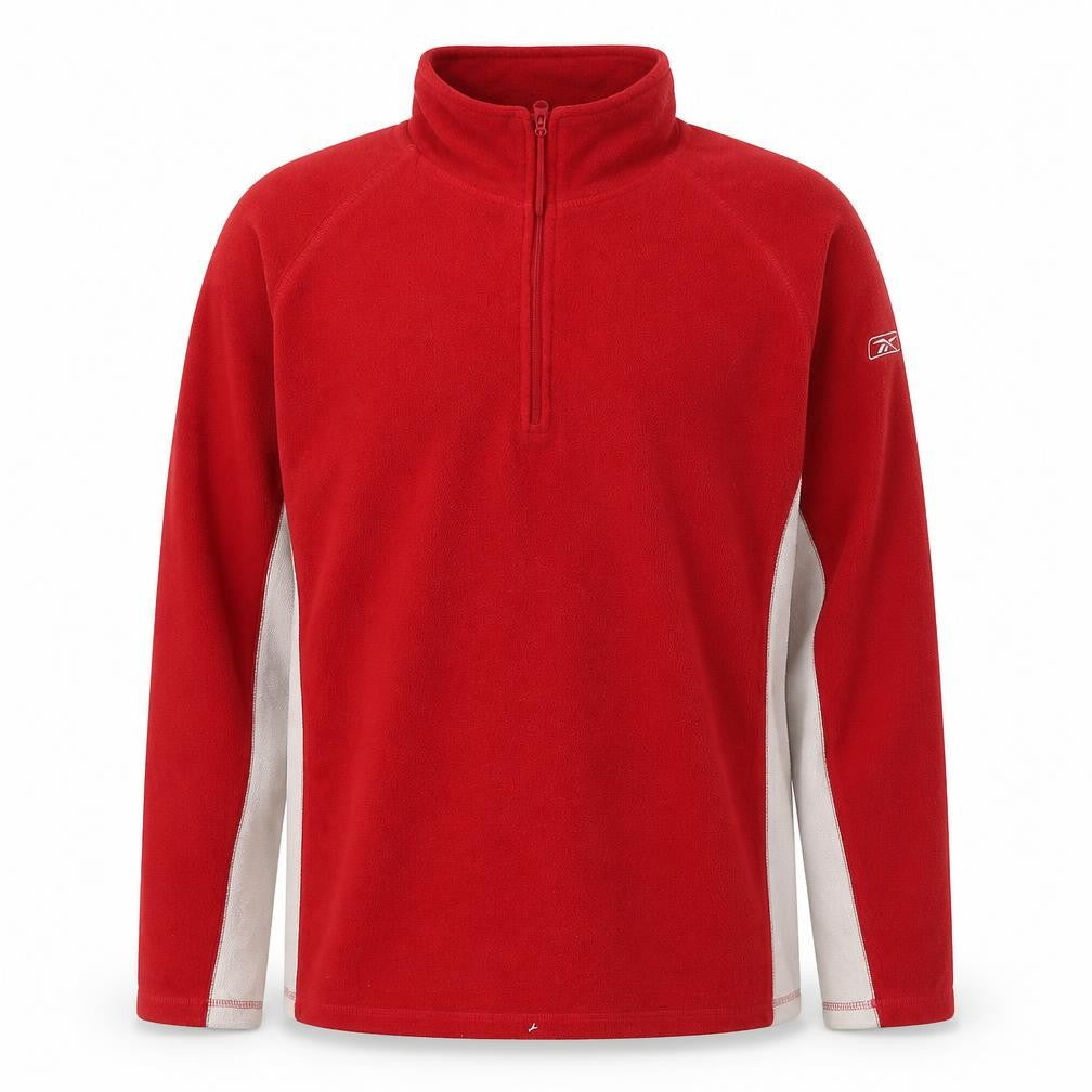 Reebok Men's Red 1/2 Zip Sweatshirt Large
