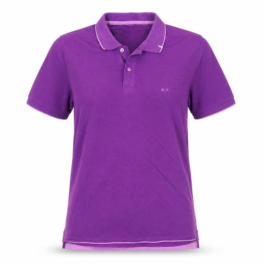 SUN68 Womens Purple Polo Shirt Cotton Blend Size 8