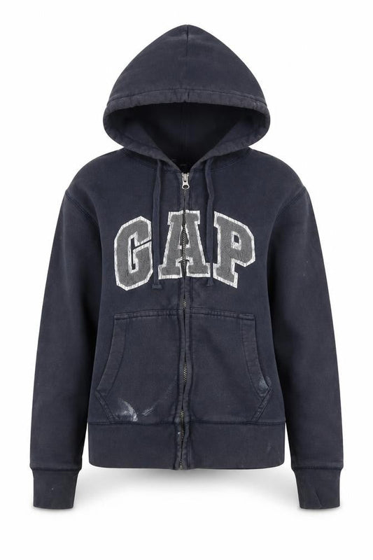 Gap Women's Blue XS Full Zip Hoodie with Logo