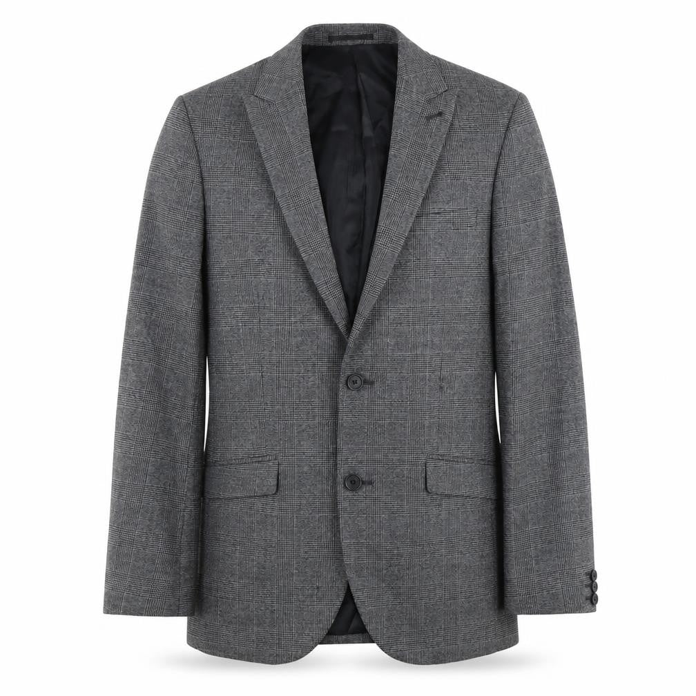 Next Men's Grey 38R Blazer, Single-Breasted, Formal