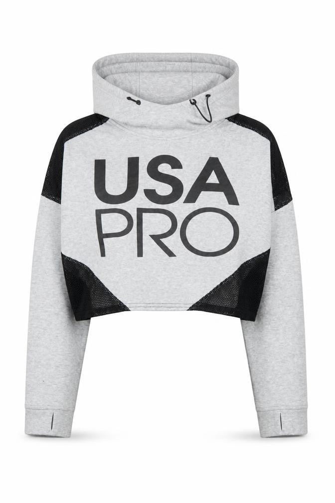 USA Pro Women's Grey Hoodie Size 12 Pullover