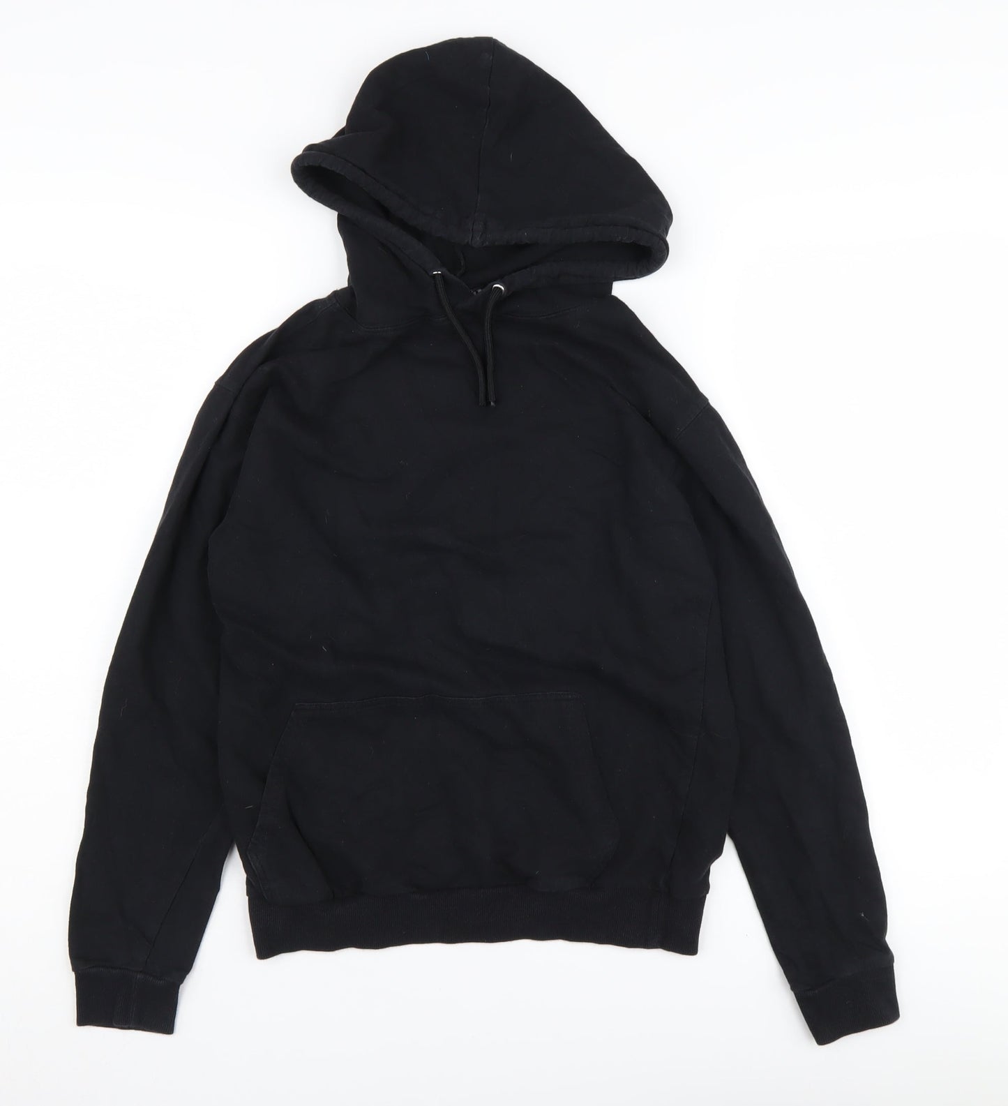 ASOS Women's Black Cotton Pullover Hoodie Size 4