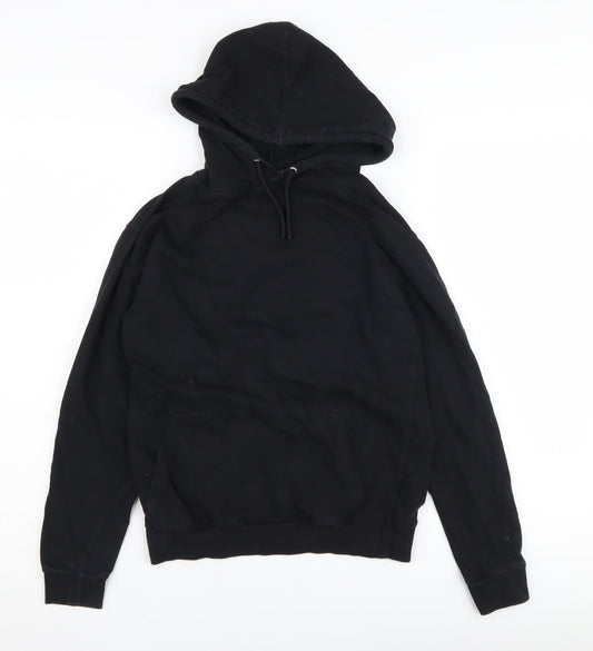 ASOS Women's Black Cotton Pullover Hoodie Size 4