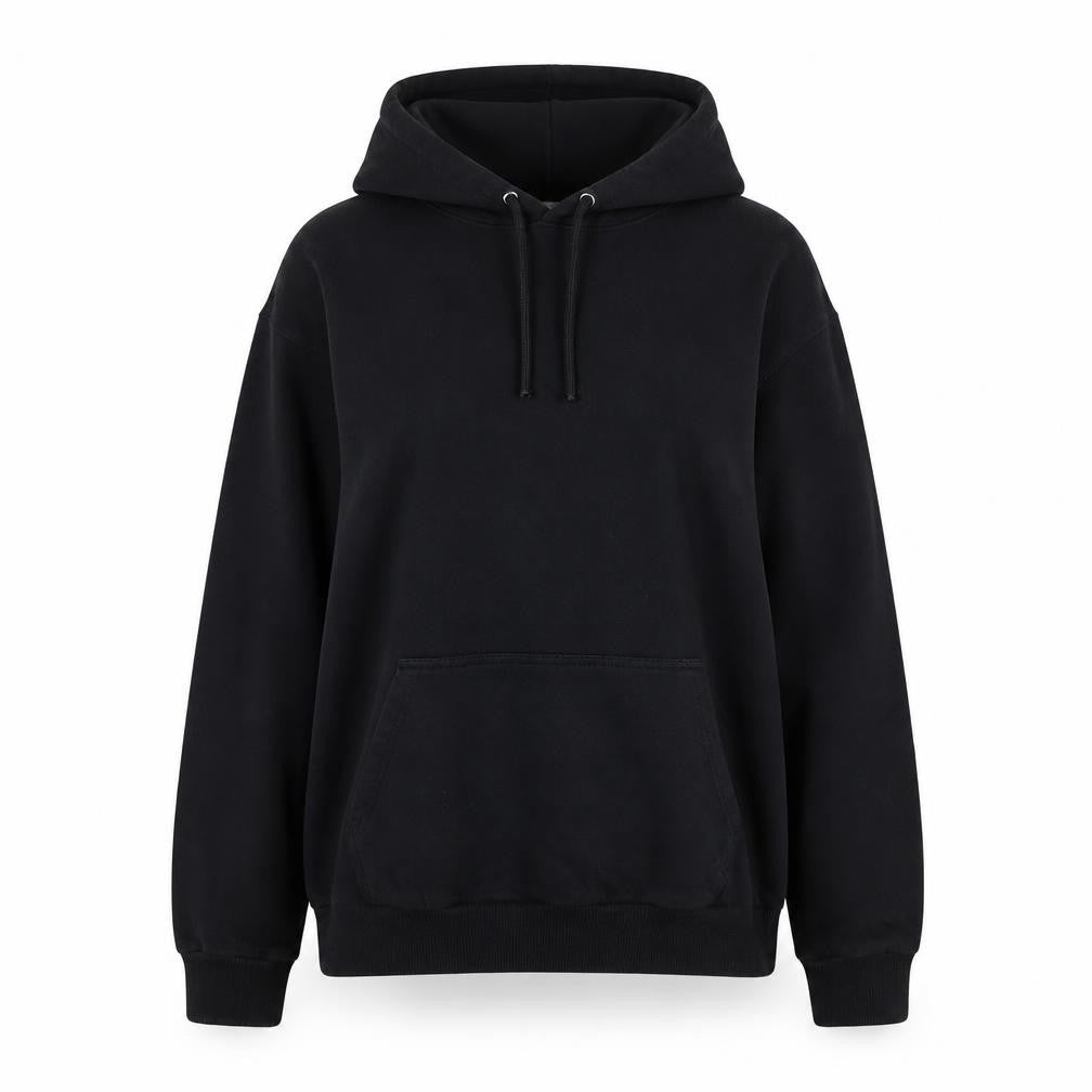 ASOS Women's Black Cotton Pullover Hoodie Size 4