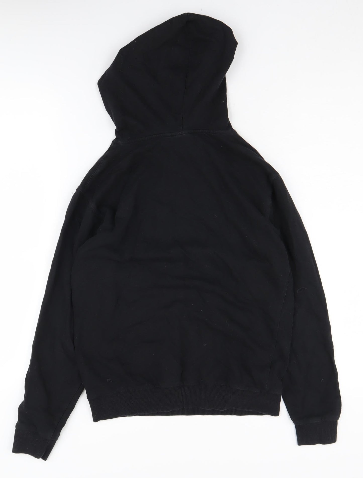 ASOS Women's Black Cotton Pullover Hoodie Size 4
