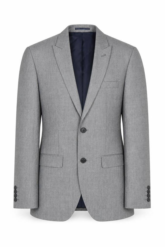 Next Men's Grey Suit Jacket 36 Short, Polyester Blend