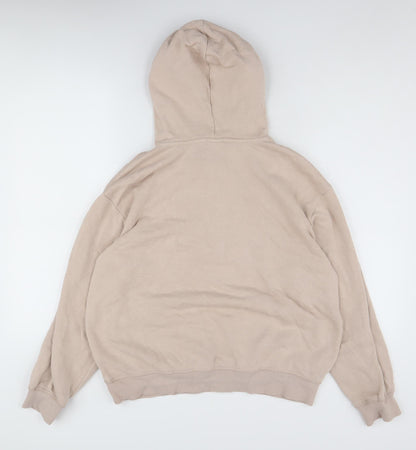 H&M Womens Beige Pullover Hoodie Size 12