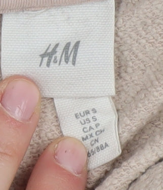 H&M Womens Beige Pullover Hoodie Size 12