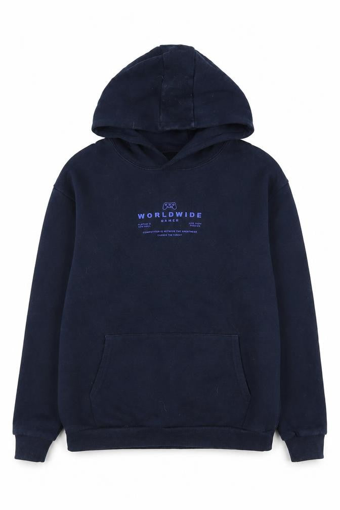 Marks & Spencer Boys Blue Pullover Hoodie 13-14 Years