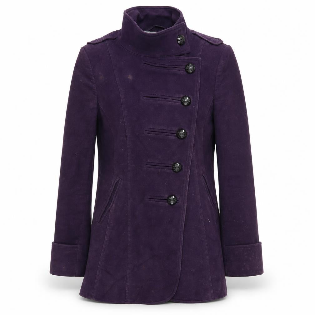 Next Women's Purple Military Jacket Coat Size 10