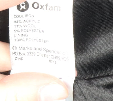 Marks and Spencer Women's Black Overcoat Size 12